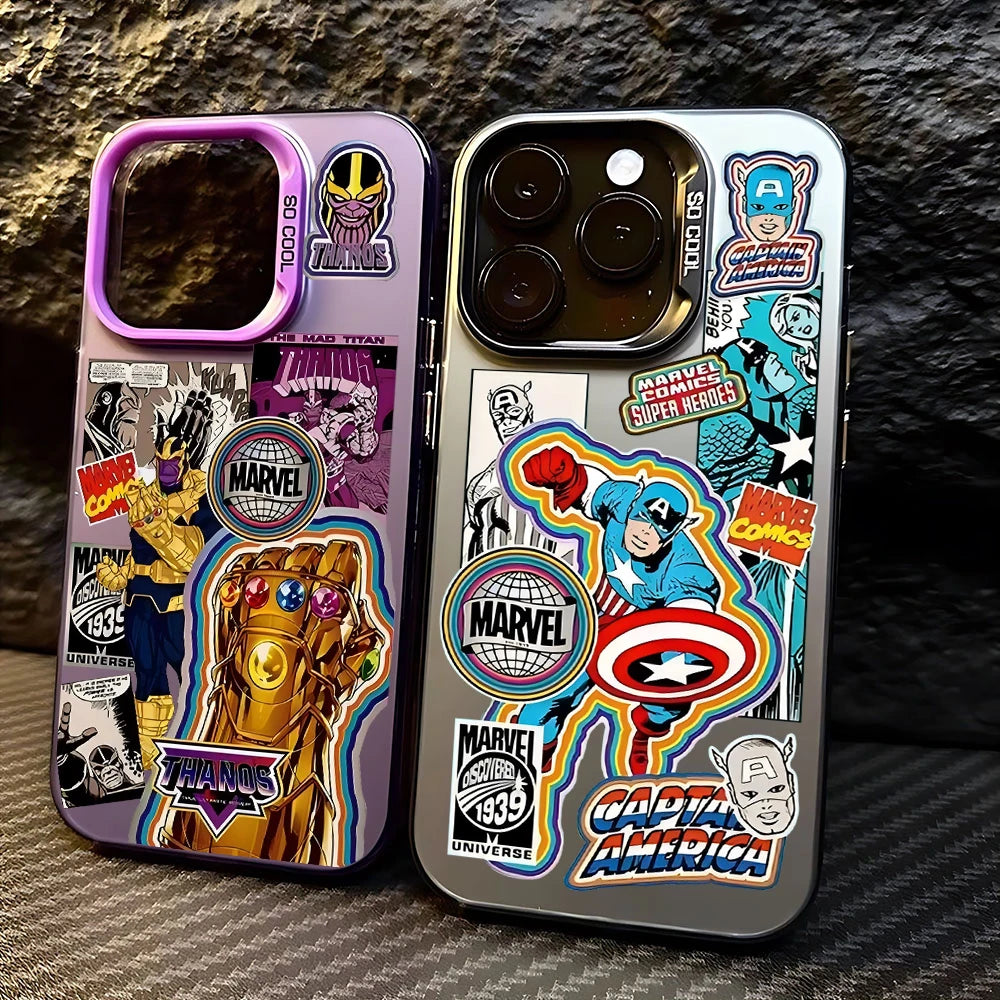 Retro Thanos Avengers Phone Case For iPhone