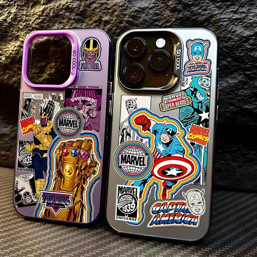 Retro Thanos Avengers Phone Case For iPhone