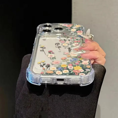 Hot Sale Colorful Flowers Phone Case For iPhone