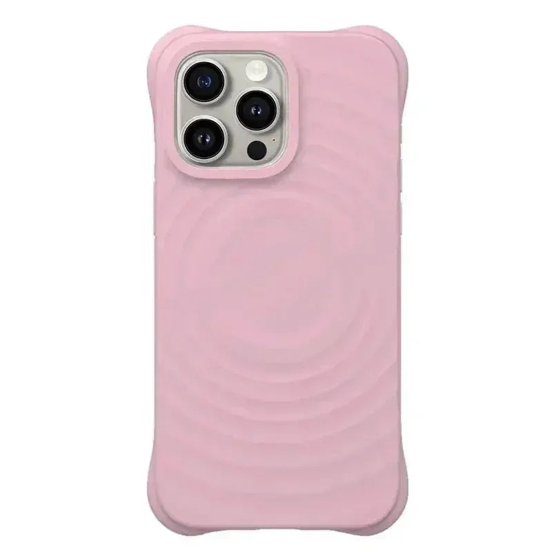 White Ripple Silicone Ripple Silicone Case For iPhone