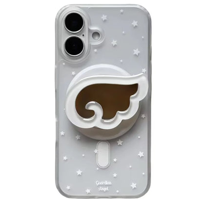 Cute Angel Wings Magnetic Stand Holder Tok Phone Case