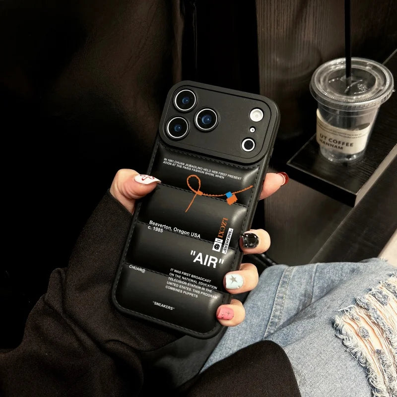 Luxury Sneakers Down-Filled Phone Case For iPhone