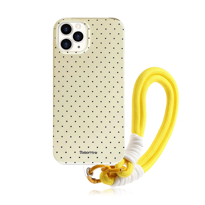 INS Polka Dot Small Fresh Mobile Phone Case For iPhone Shockproof Cover For iPhone