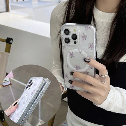 Y2K Pink Bow Flower Phone Case for iPhone