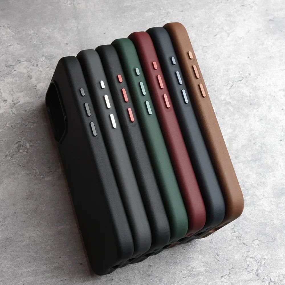 YMW Italian Nappa Genuine Leather Case for iPhone
