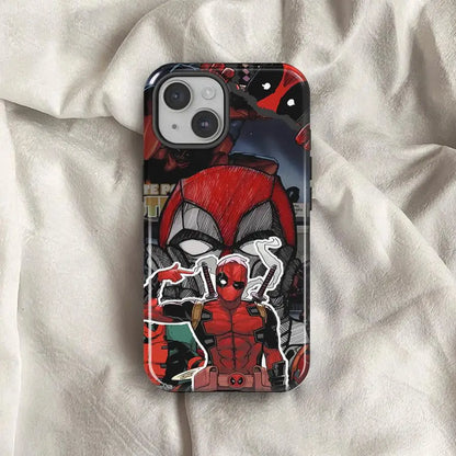 Marvel Spiderman Deadpool Soft Cover Capa Phone Case For Apple iPhone