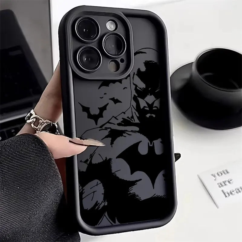 Bat Mans Marvel Bat Silicone Case For Apple iPhone
