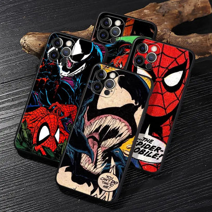 Venom Spiderman Marvel Case For iPhone Protect Funda