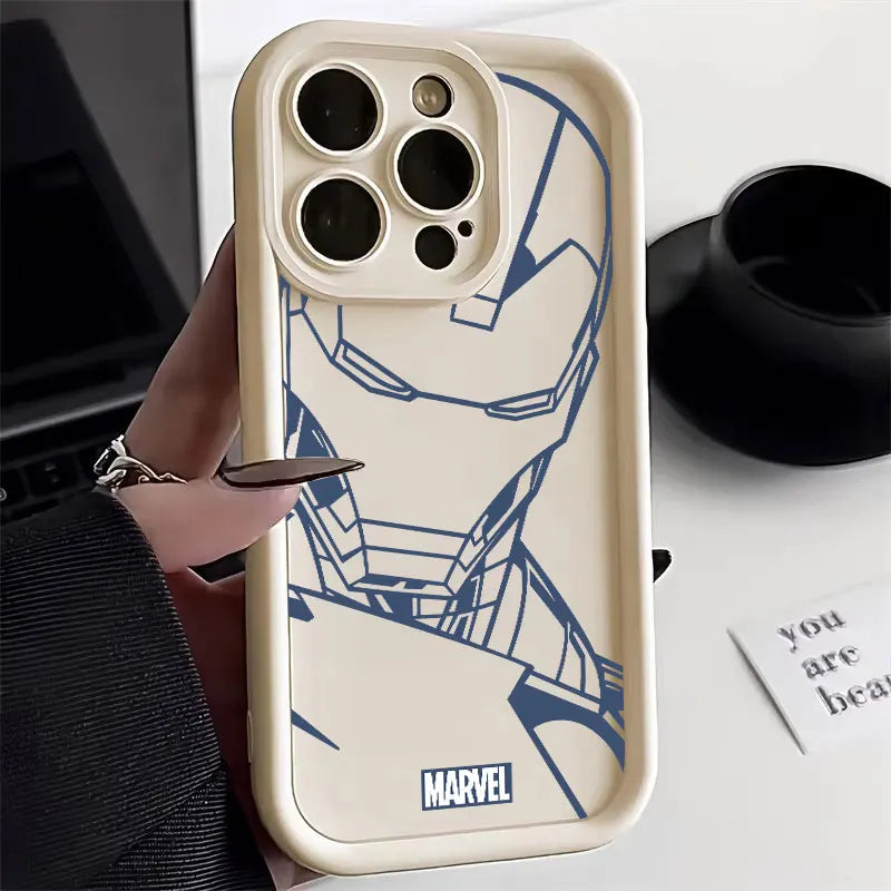 Iron Man Spider Man Silicon Case For Apple iPhone