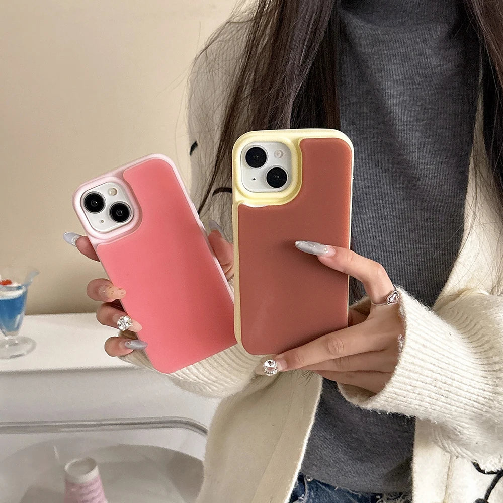 Jelly Color Liquid Soft Silicone Magnetic Slim Phone Case For iPhone