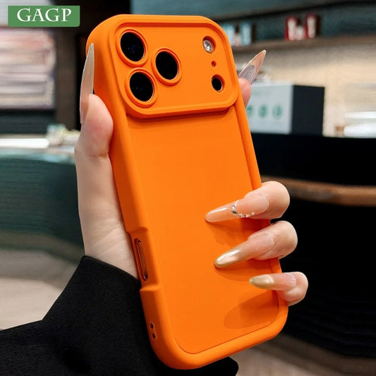 Cases Luxury Pure Color Soft Silicone Shockproof Phone Case For iPhone