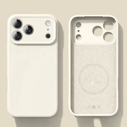 New Liquid Magnetic Silicone Phone Case For iPhone Magsafe Soft Bumper Cover