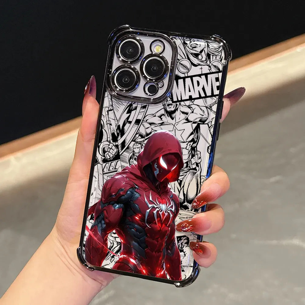 Iron Spider Man Captain America Luxury Case For iPhone