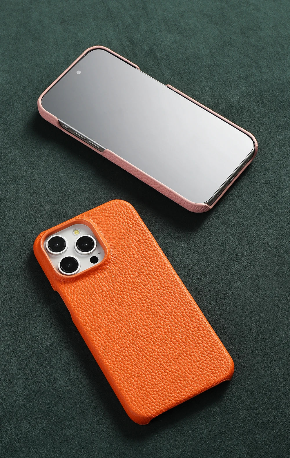 Luxury Cowhide Leather MagSafe iPhone Case