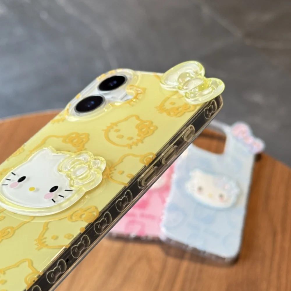 Candy 3D Bowknot Hello Kitty Phone Case