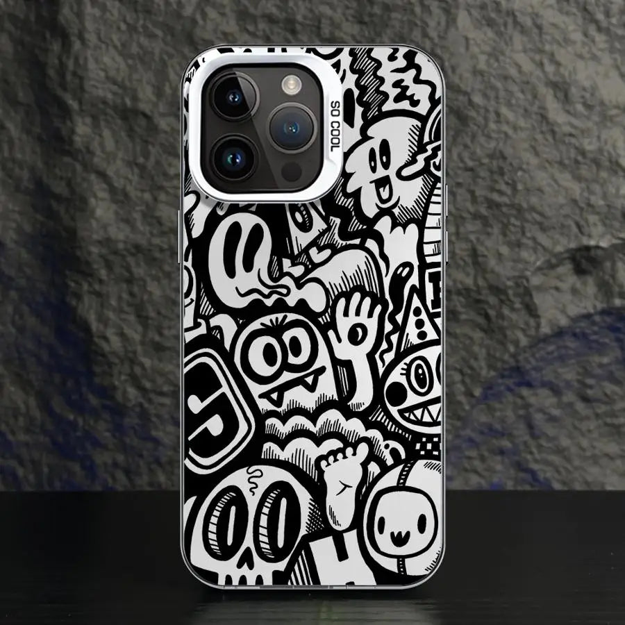 Super Cool Black Graffiti Phone Case