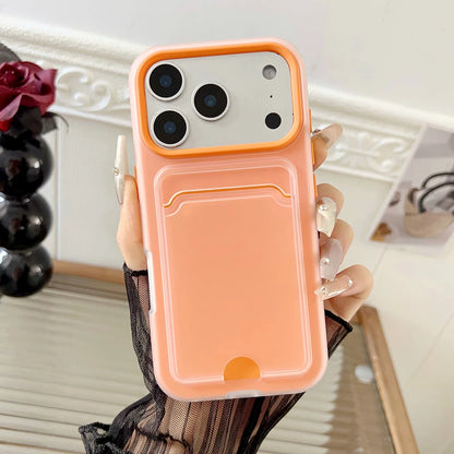 Shockproof Silicone iPhone Case with Card Slot