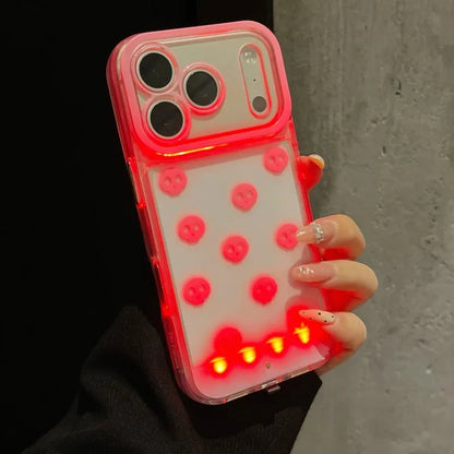 Gothic Luminous Skull LED Light Up Phone Case For iPhone