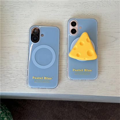 Fashion Cute Cheese Stand Magnetic Phone Case For iPhone