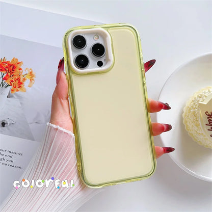 Candy Color Jelly Transparent Shockproof Phone Case