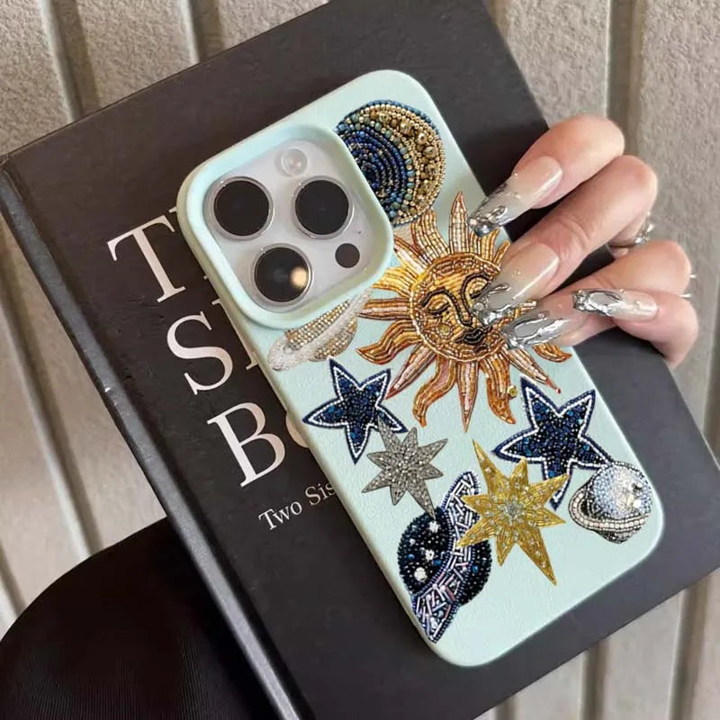 Luxury Lichee Space Mosaic iPhone Case