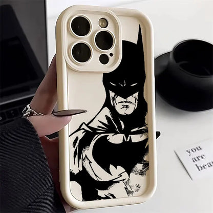 Bat Mans Marvel Bat Silicone Case For Apple iPhone