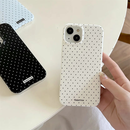 INS Polka Dot Small Fresh Mobile Phone Case For iPhone Shockproof Cover For iPhone