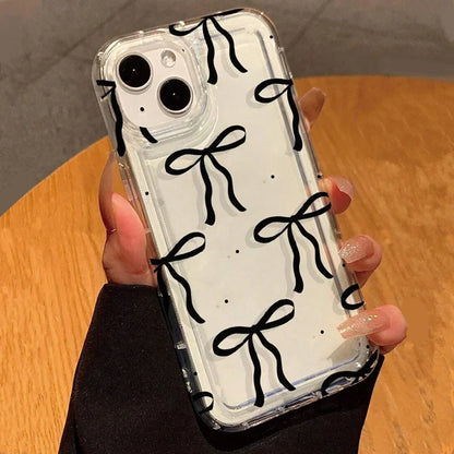 Heart Bow Phone Case For iPhone