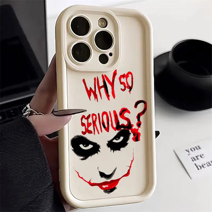 Smiling Jokers Marvel Silicone Case For Apple iPhone