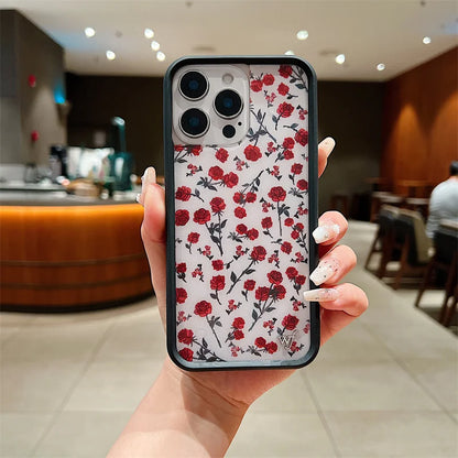 Wildflower Red Roses Phone Case For iPhone