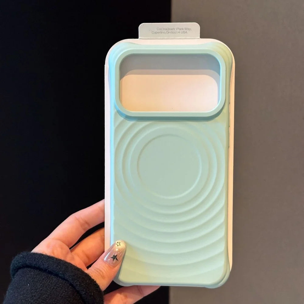 Shockproof Water Ripple Magnet Case For iPhone