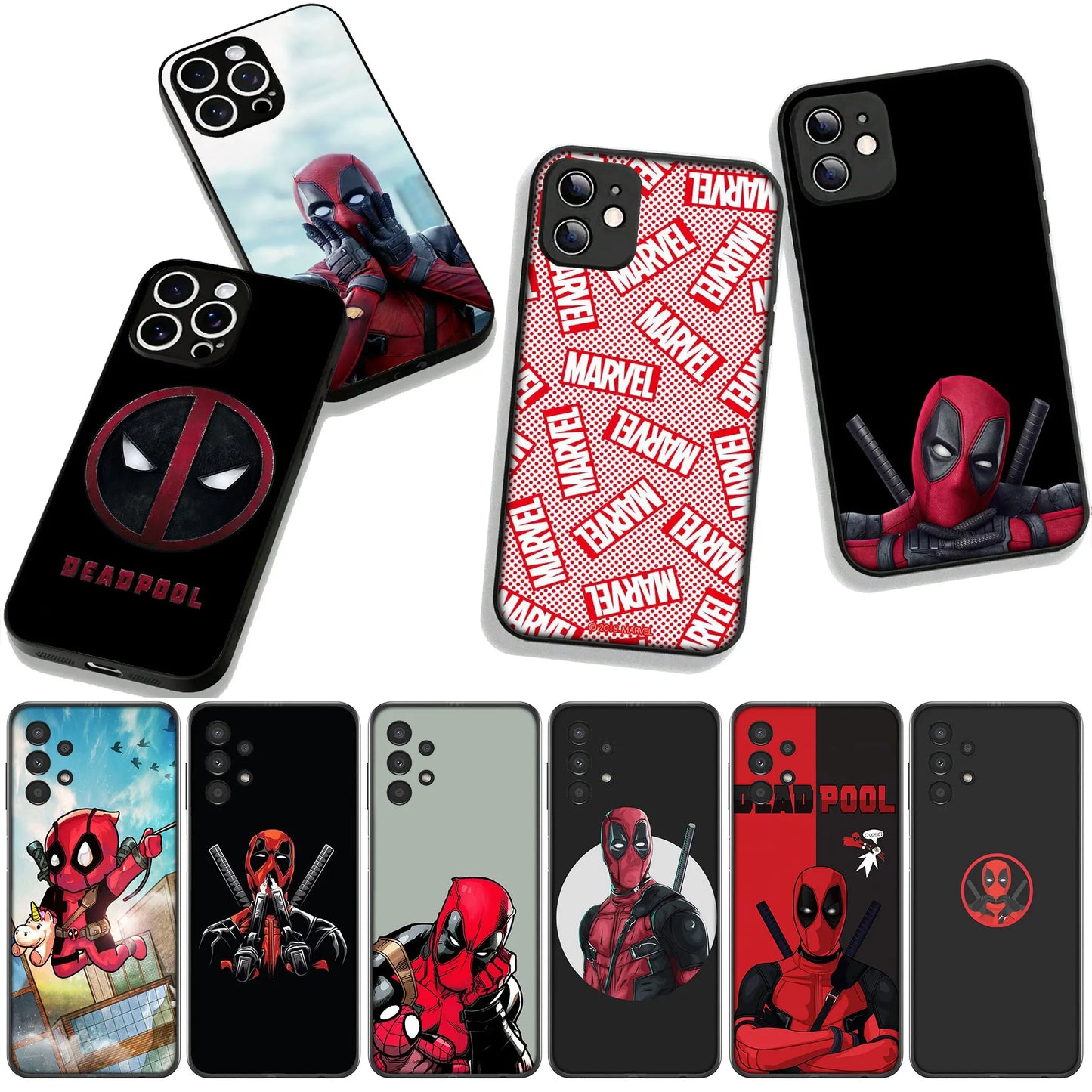 Marvel Superhero Deadpool Cover Phone Case For Apple iPhone