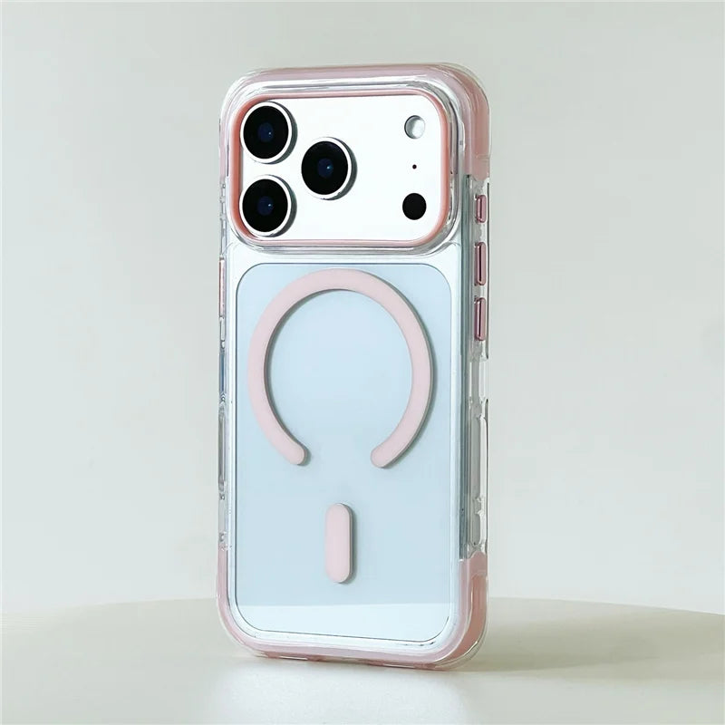 Original Airbag Anti- Drop Clear Magnetic Suction Case For iPhone