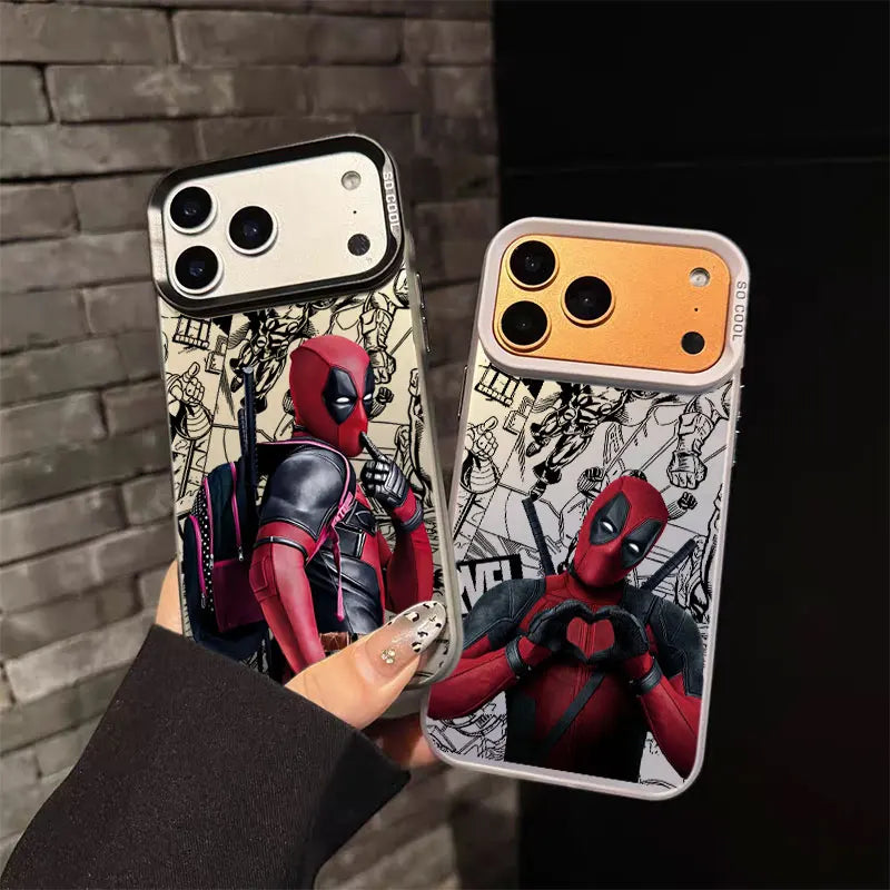 Phone Case For Apple iPhone Funda Cover Marvel Deadpool Funny
