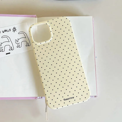 INS Polka Dot Small Fresh Mobile Phone Case For iPhone Shockproof Cover For iPhone