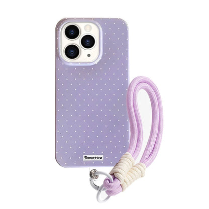 INS Polka Dot Small Fresh Mobile Phone Case For iPhone Shockproof Cover For iPhone