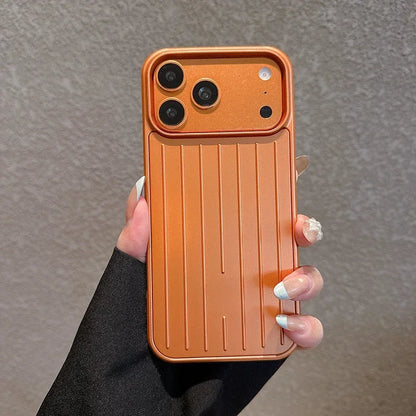 Luxury Striped Luggage Texture Phone Case For iPhone