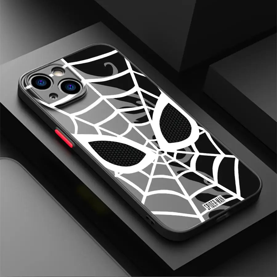 Marvel Hero Spider Man Funda Back Phone Cover Case For iPhone