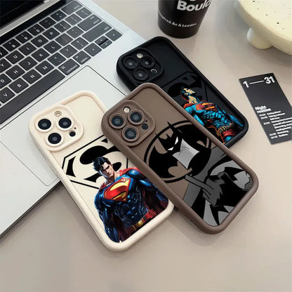 Bat Supers Man Marvel Silicone Case For Apple iPhone