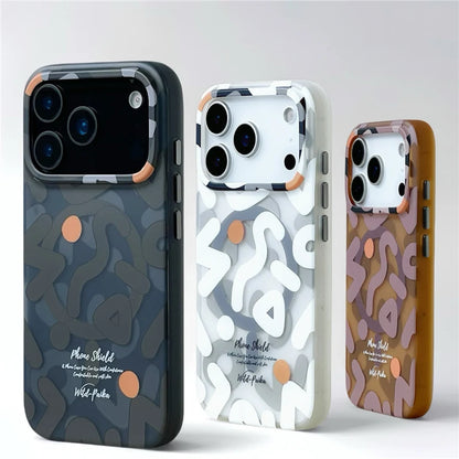 Graffiti Pattern MagSafe Magnetic Matte Shockproof iPhone Case