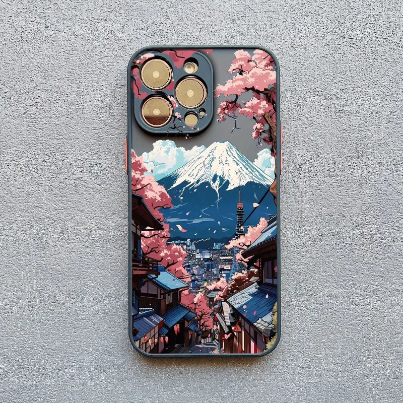 Japanese Mount Fuji Scenic Area Phone Case For iPhone
