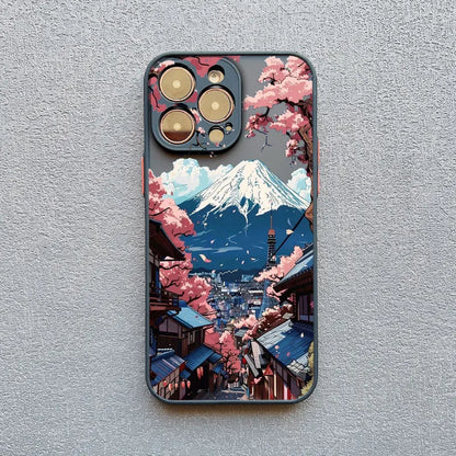 Japanese Mount Fuji Scenic Area Phone Case For iPhone