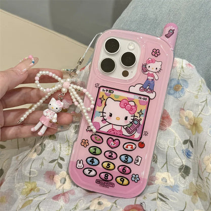 New Hot Korean INS Hello Kitty Mobile Pink Phone Case For iPhone