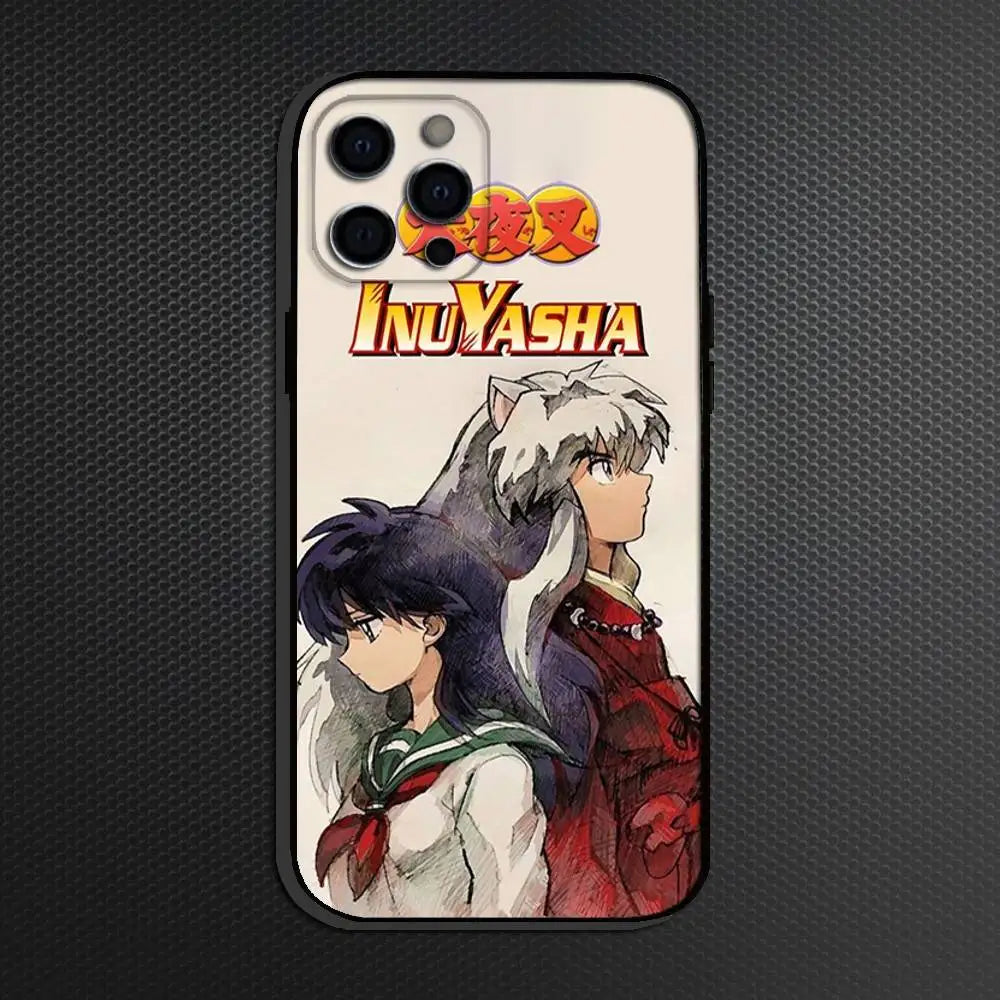 Inuyasha Comics Anime Phone Case For iPhone Others Soft Black Cover