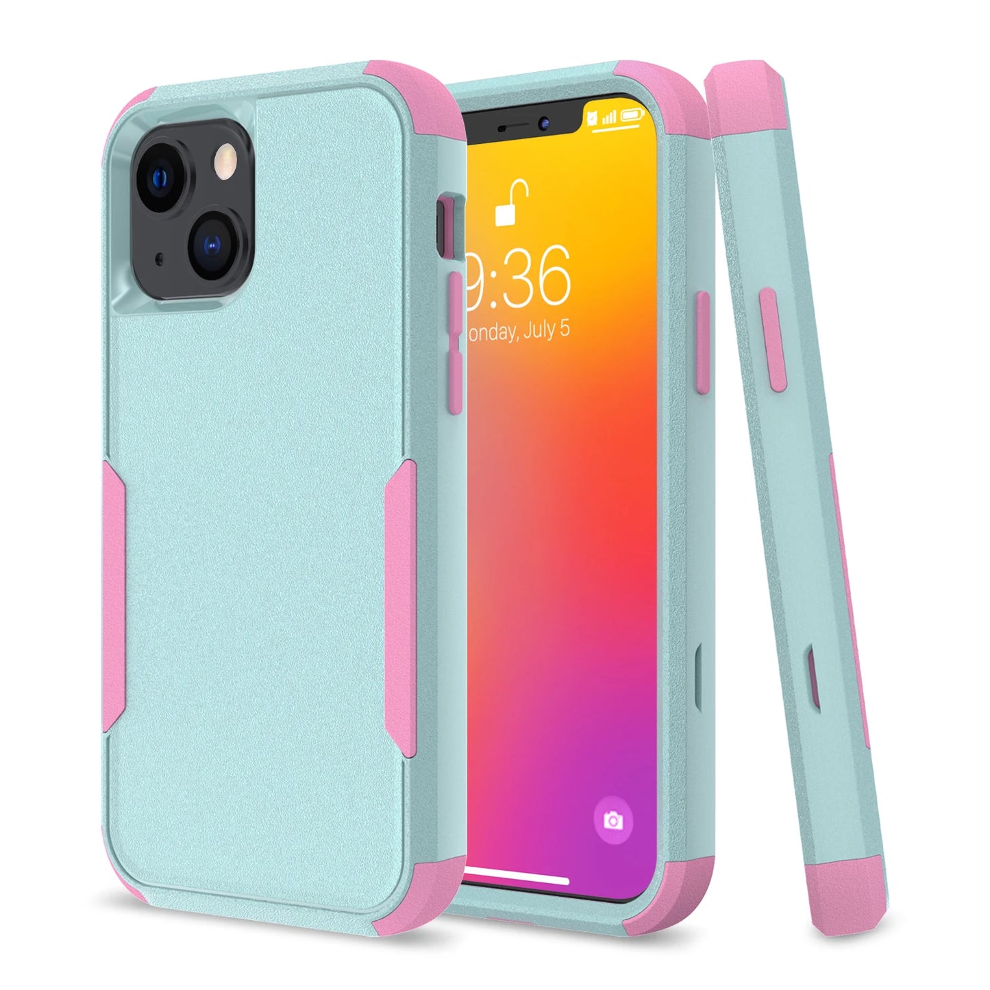 3 Layer Case For iPhone Luxury Armor Shockproof Soft Bumpers Hard Cover