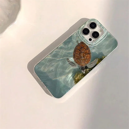 Summer Cool Turtle Pattern Phone Case For iPhone