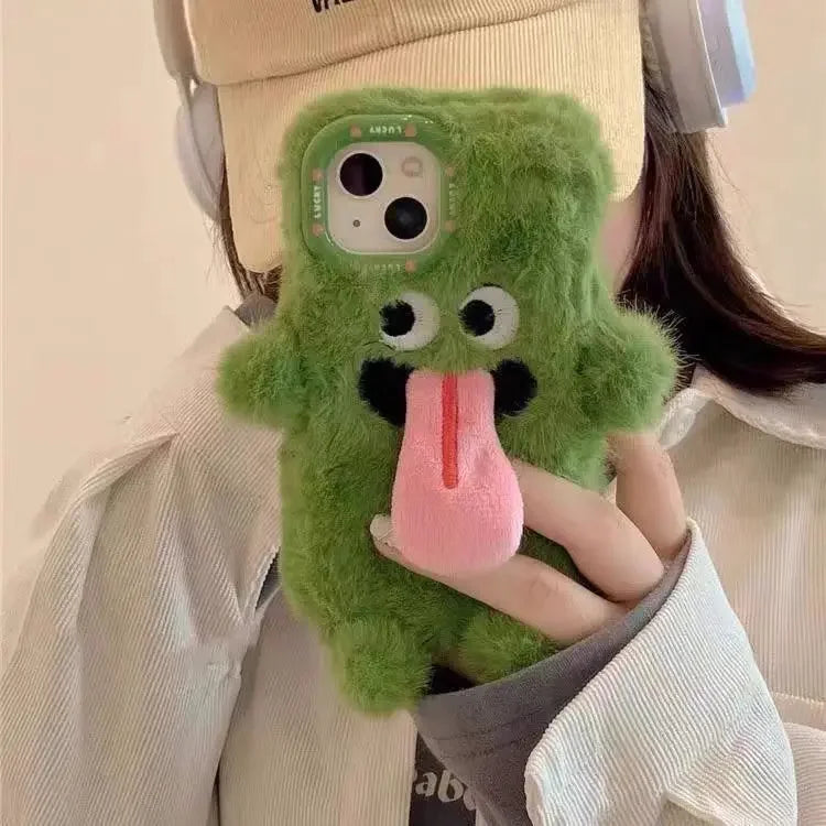 Plush Tongue Kiss Phone Case