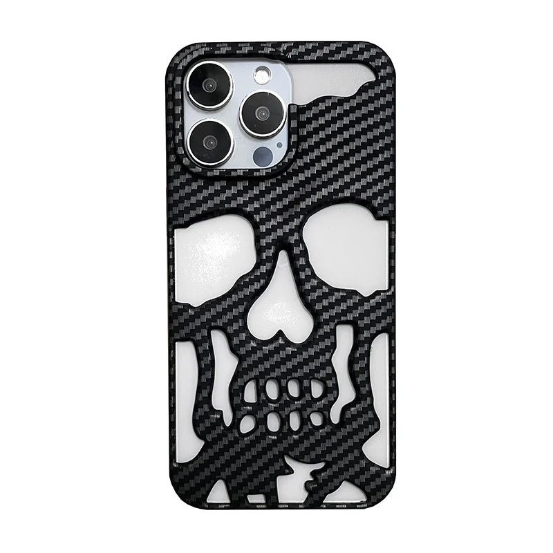 Hollow Skull Heat‑Dissipation Phone Case For iPhone