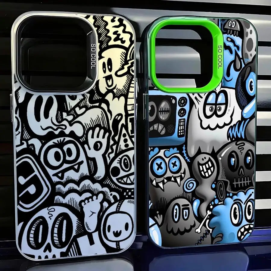 Super Cool Black Graffiti Phone Case