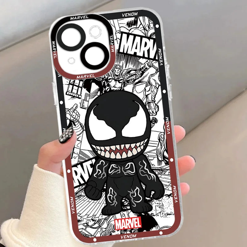 Marvel Spider Man Superhero Comic Style Phone Case For iPhone